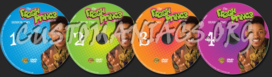 The Fresh Prince of Bel-Air Season 2 dvd label