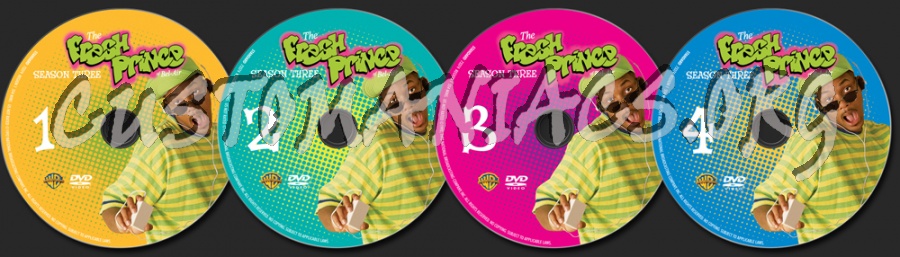 The Fresh Prince of Bel-Air Season 3 dvd label