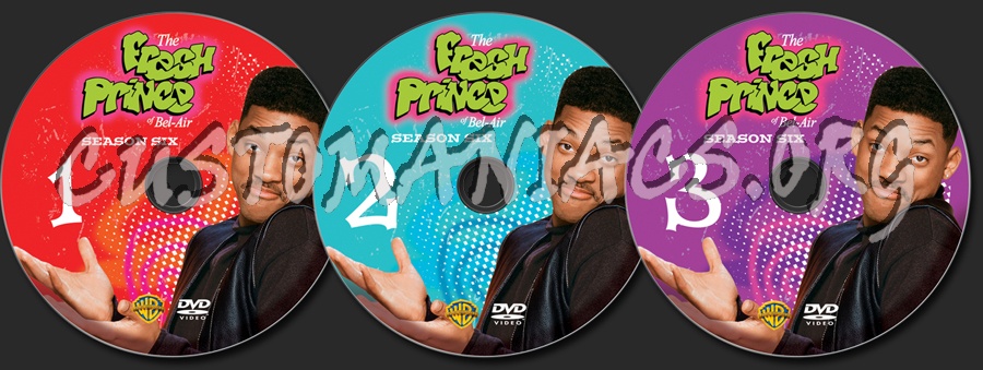 The Fresh Prince of Bel-Air Season 6 dvd label