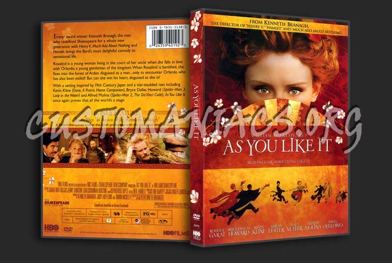 As You Like It dvd cover