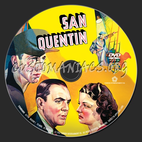 San Quentin dvd label