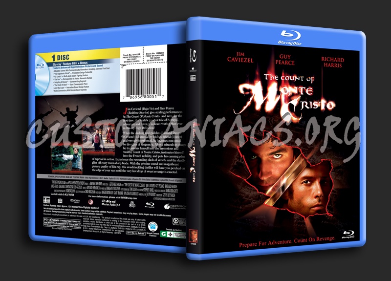 The Count of Monte Cristo bluray cover DVD Covers & Labels by