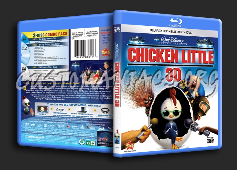Chicken Little 3D blu-ray cover