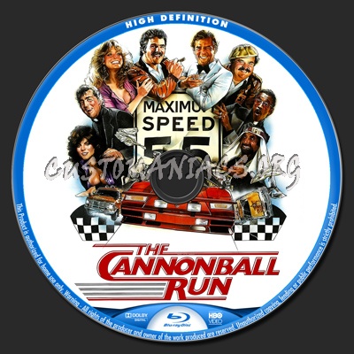 Cannonball Run blu-ray label