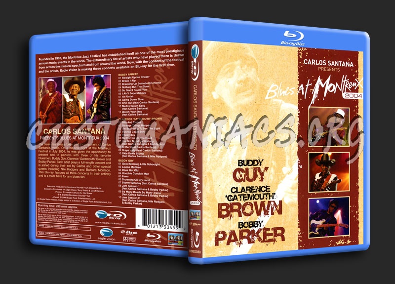 Carlos Santana Presents: Blues at Montreux blu-ray cover