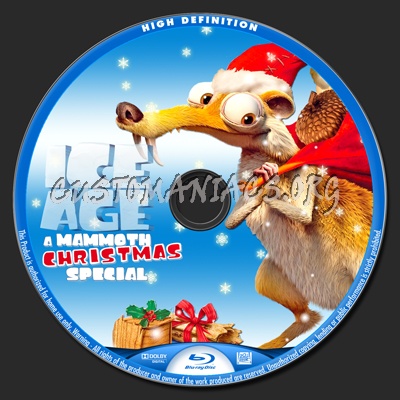 Ice Age: A Mammoth Christmas Special blu-ray label