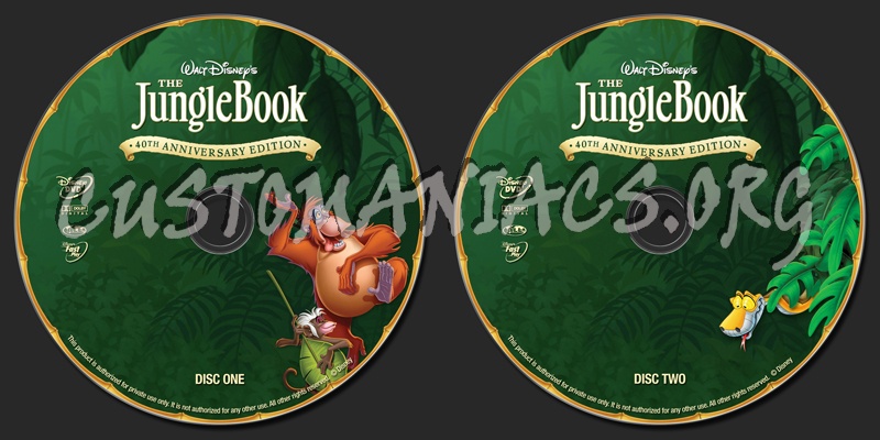 The Jungle Book dvd label