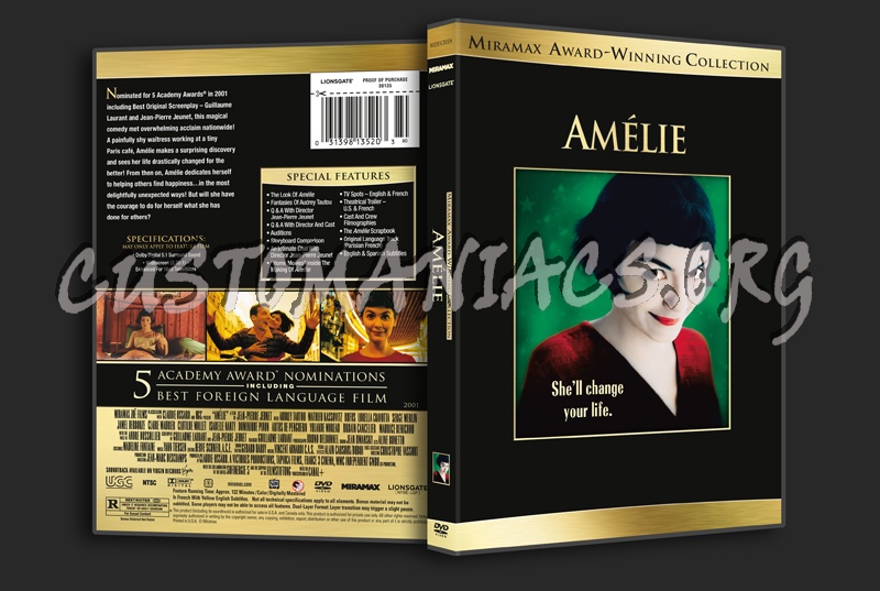 Amelie dvd cover