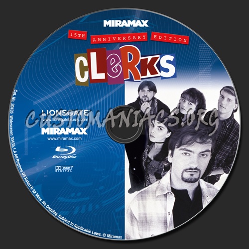 Clerks blu-ray label