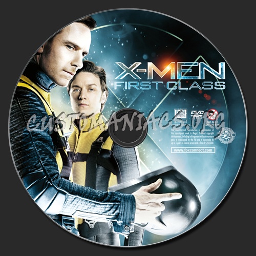 X-Men: First Class dvd label