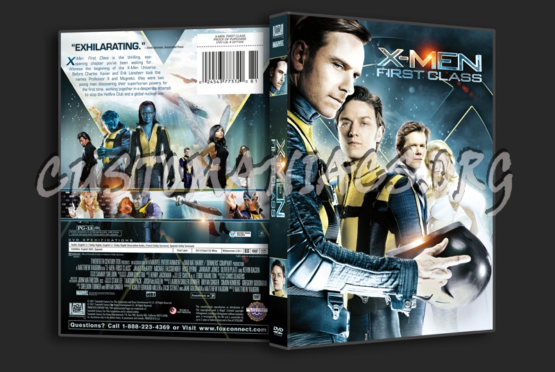 X-Men: First Class dvd cover