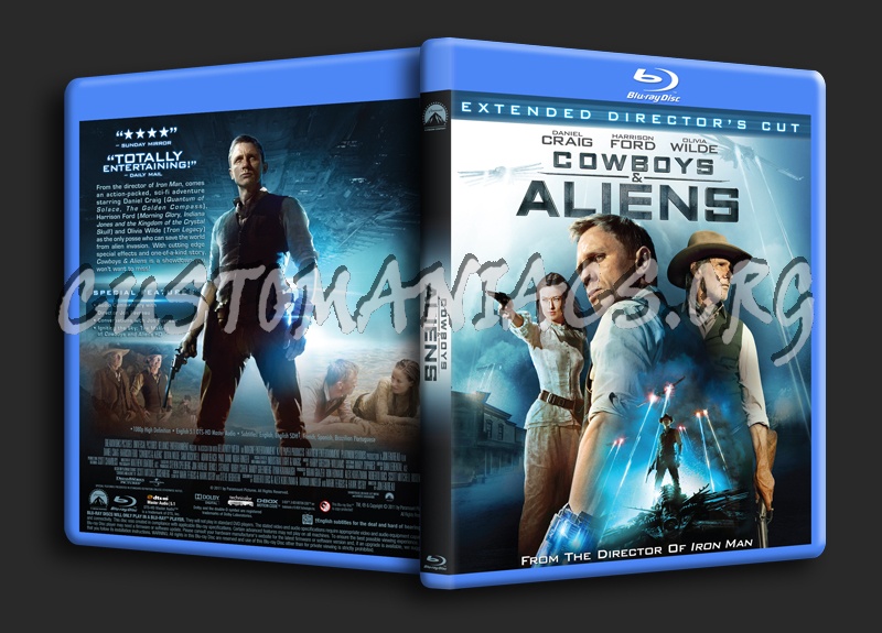 Cowboys & Aliens blu-ray cover