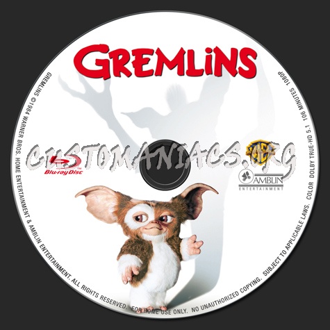 Gremlins blu-ray label