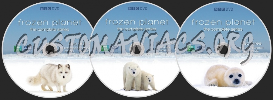 Frozen Planet BBC dvd label