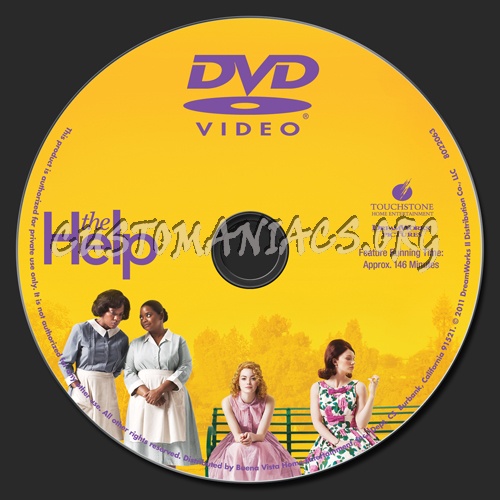 The Help dvd label