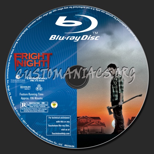 Fright Night blu-ray label
