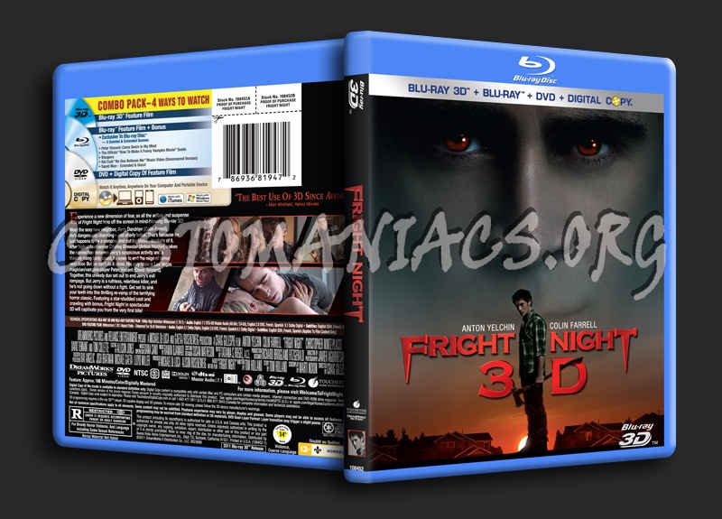 Fright Night 3D blu-ray cover