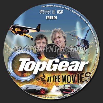 Top Gear At The Movies dvd label