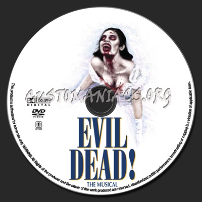 Evil Dead! The Musical dvd label