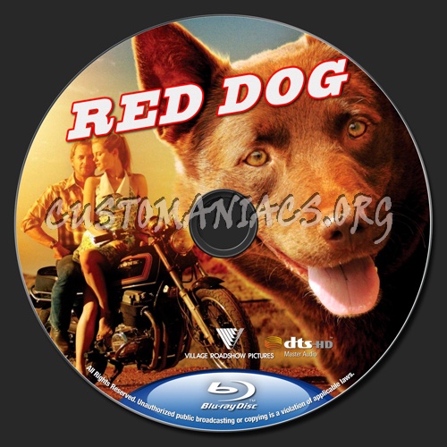 Red Dog blu-ray label