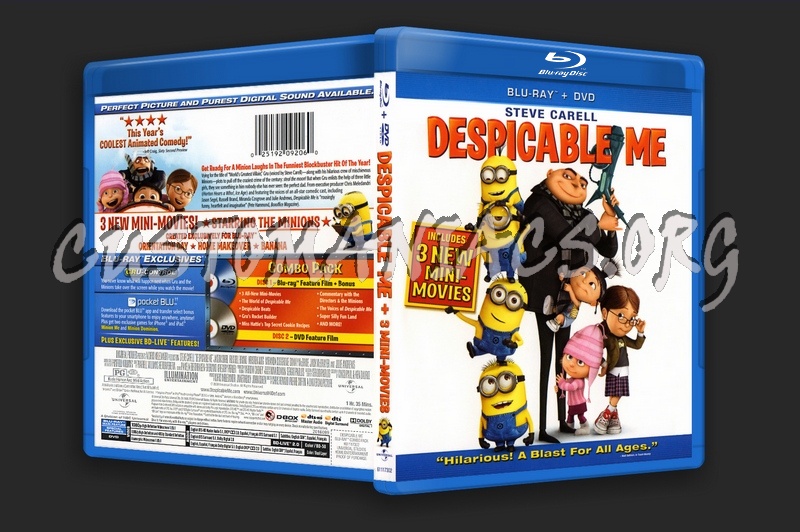 Despicable Me blu-ray cover