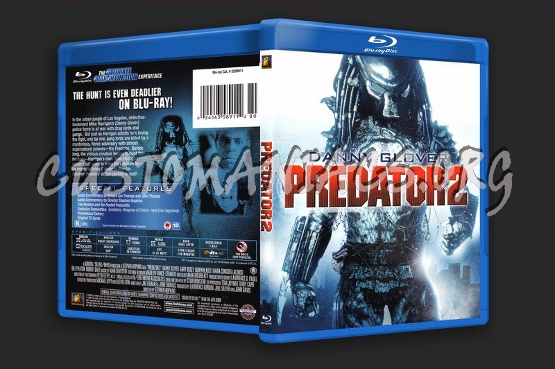 Predator 2 blu-ray cover