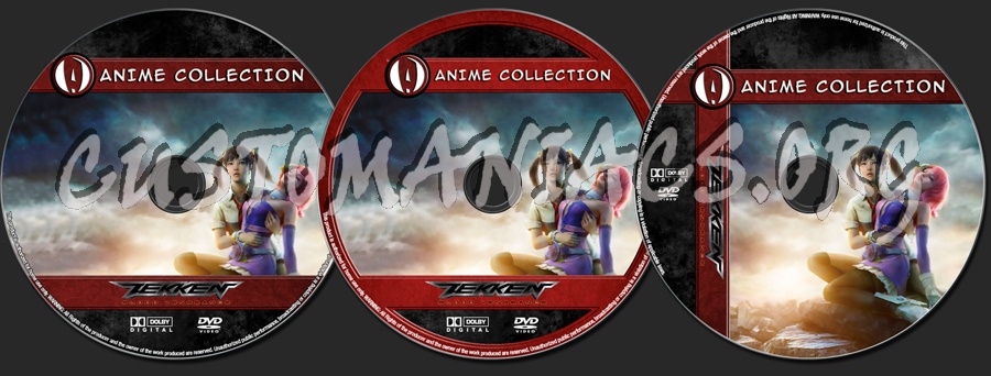 Anime Collection Tekken Blood Vengeance dvd label