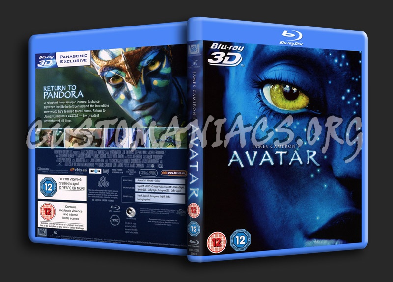 Avatar 3D blu-ray cover