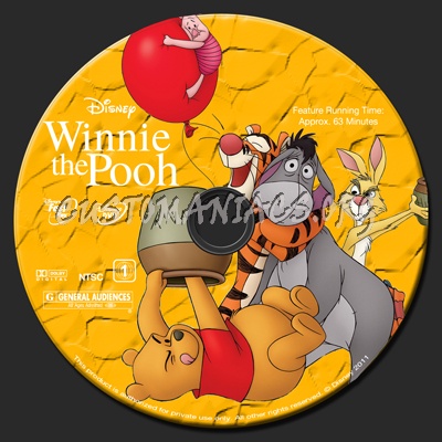 Winnie the Pooh dvd label