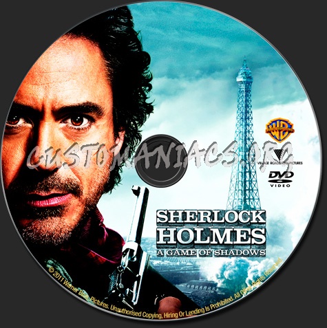 Sherlock Holmes: A Game of Shadows dvd label