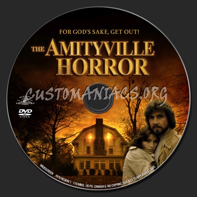 The Amityville Horror dvd label
