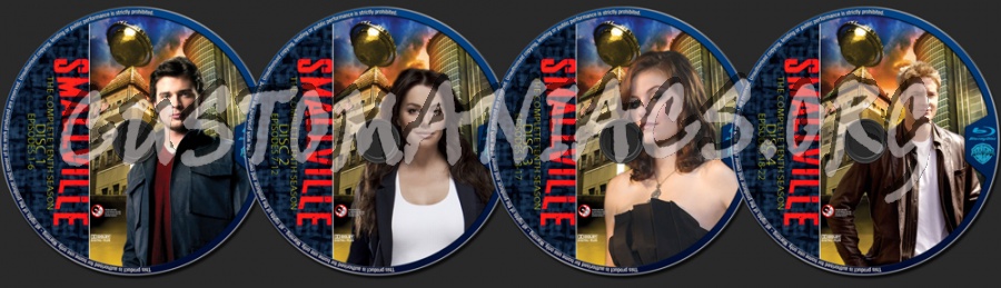 Smallville Season 10 blu-ray label