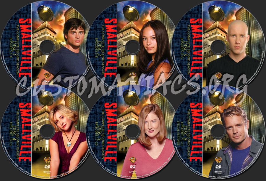 Smallville Season 2 dvd label