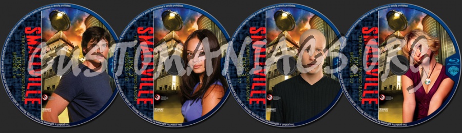 Smallville Season 2 blu-ray label