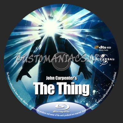 The Thing (1982) blu-ray label