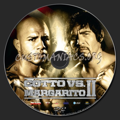 Cotto vs Margarito 2 dvd label