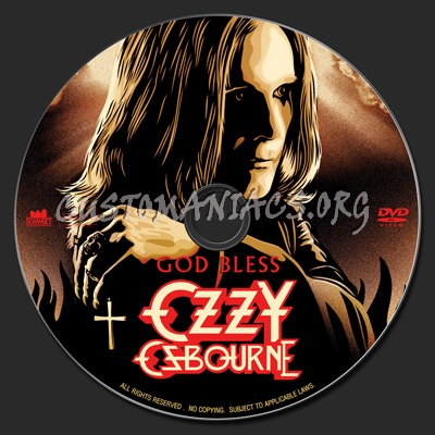 God Bless Ozzy Osbourne dvd label