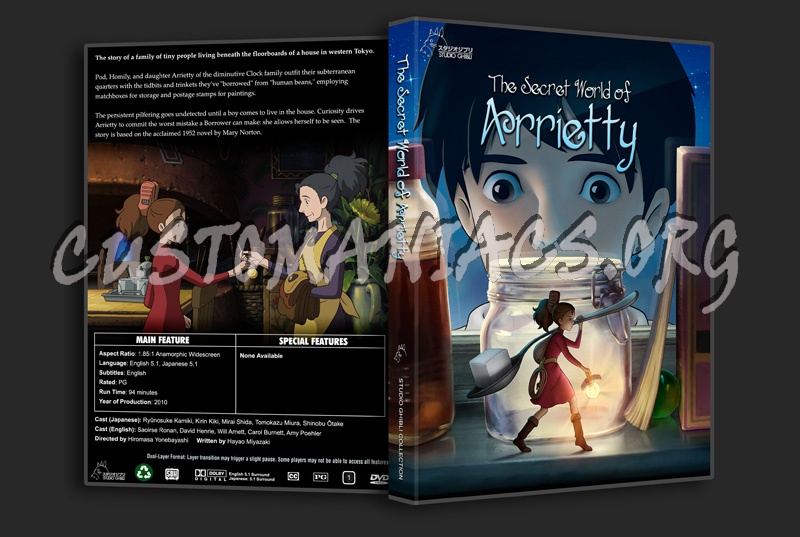 The Secret World of Arrietty dvd cover