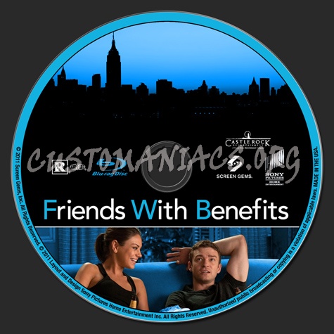 Friends With Benefits blu-ray label