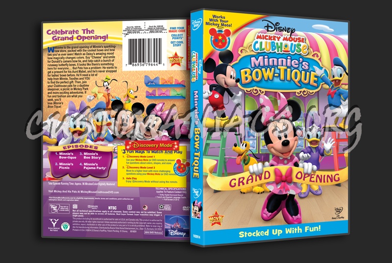Micky Mouse Clubhouse Minnie's Bow-Tique dvd cover