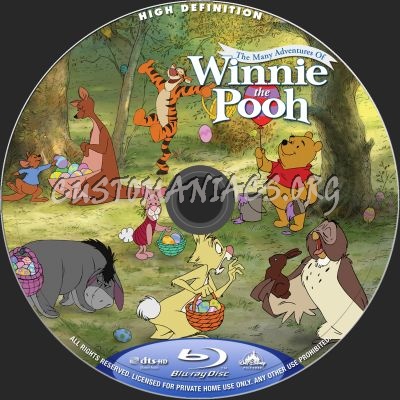Winnie The Pooh (2011) blu-ray label