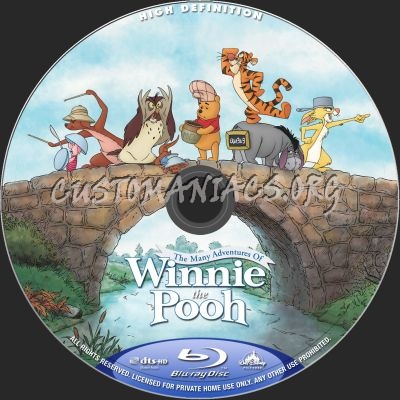 Winnie The Pooh (2011) blu-ray label