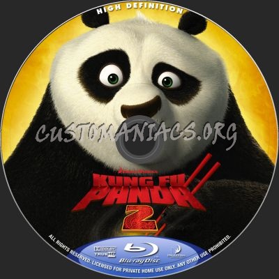 Kung Fu Panda 2 blu-ray label