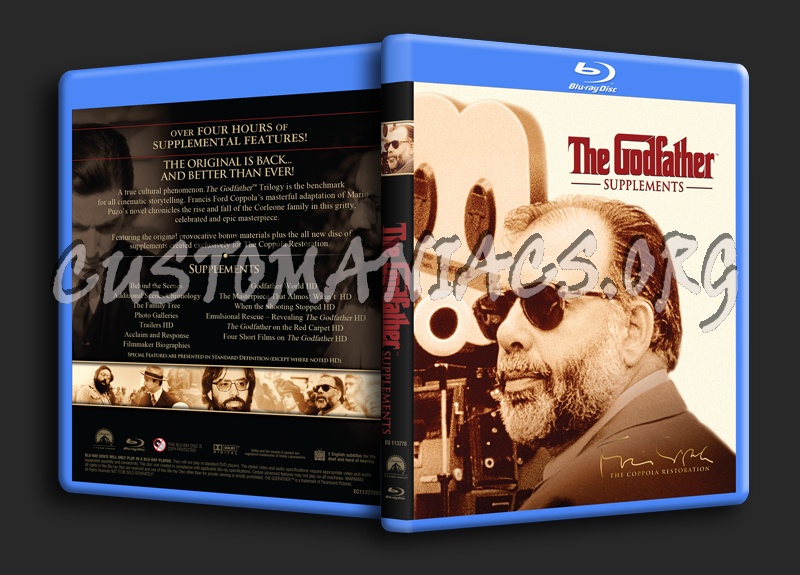 The Godfather Supplements blu-ray cover