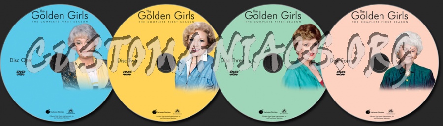 The Golden Girls Season 1 dvd label