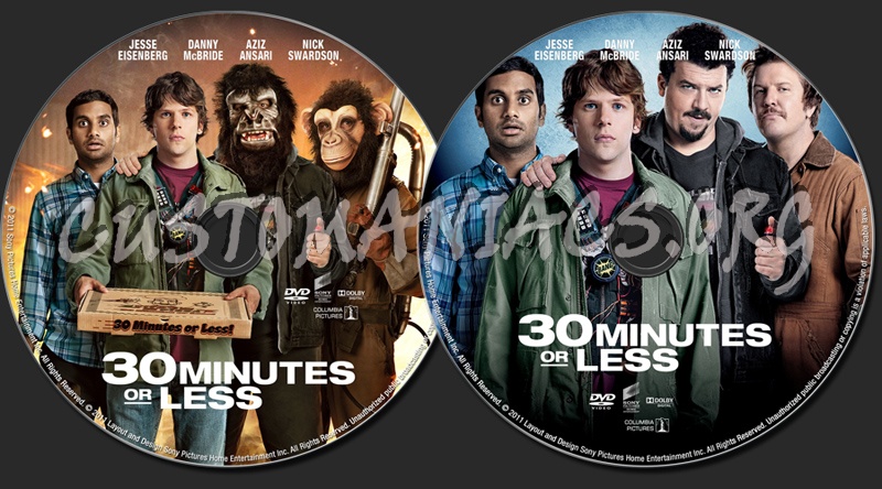 30 Minutes or Less dvd label