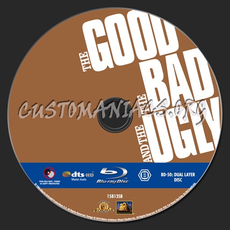 The Good, The Bad and the Ugly blu-ray label