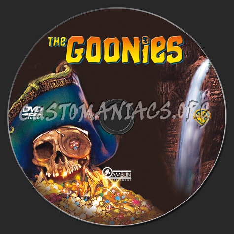 The Goonies dvd label