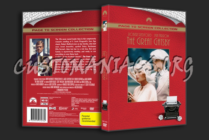 The Great Gatsby dvd cover