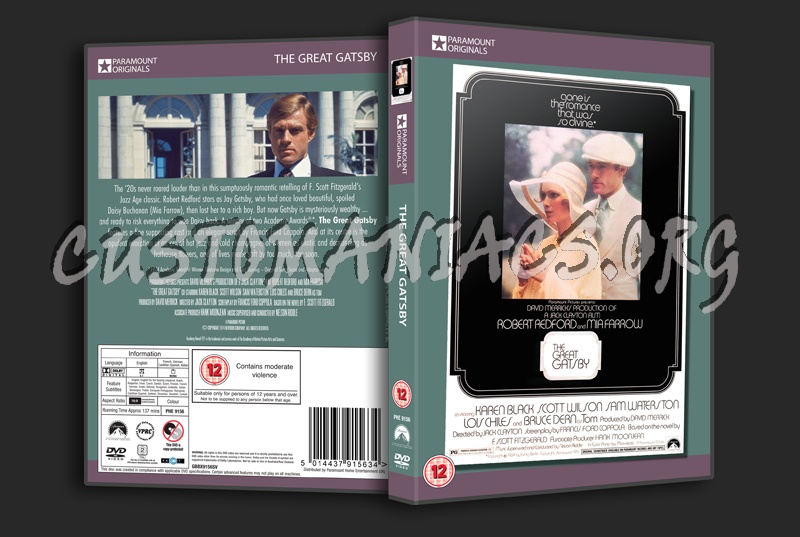 The Great Gatsby dvd cover